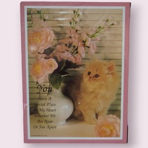 Sweet Cat Friendship Hanging Art 1996